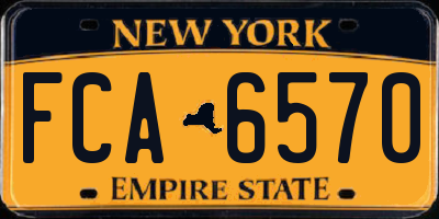 NY license plate FCA6570