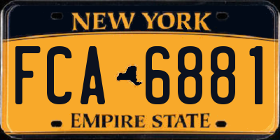 NY license plate FCA6881
