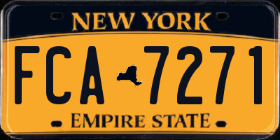 NY license plate FCA7271