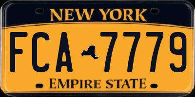 NY license plate FCA7779