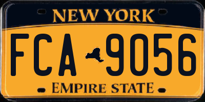 NY license plate FCA9056