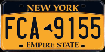 NY license plate FCA9155