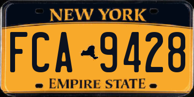 NY license plate FCA9428