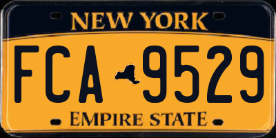 NY license plate FCA9529