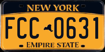 NY license plate FCC0631