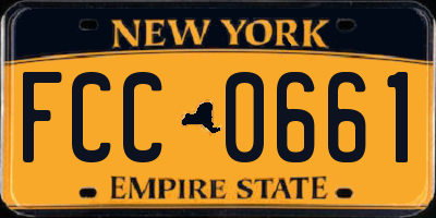 NY license plate FCC0661