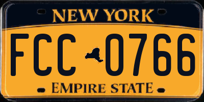NY license plate FCC0766