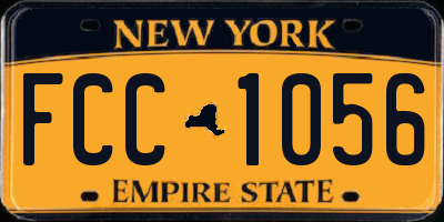 NY license plate FCC1056