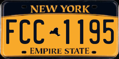 NY license plate FCC1195