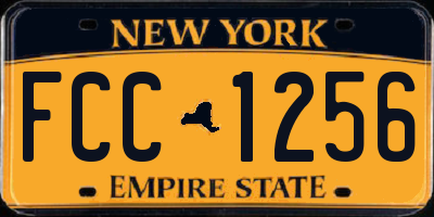 NY license plate FCC1256