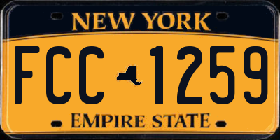 NY license plate FCC1259