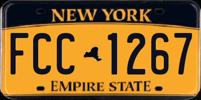NY license plate FCC1267