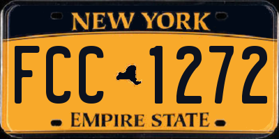 NY license plate FCC1272