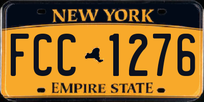 NY license plate FCC1276