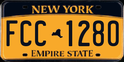 NY license plate FCC1280