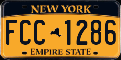 NY license plate FCC1286