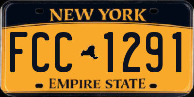NY license plate FCC1291