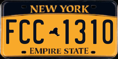 NY license plate FCC1310