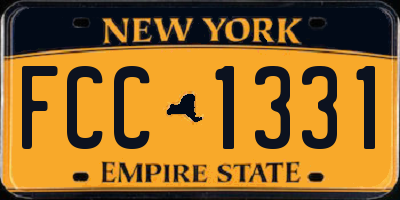 NY license plate FCC1331