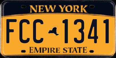 NY license plate FCC1341
