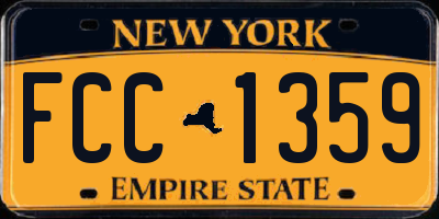 NY license plate FCC1359