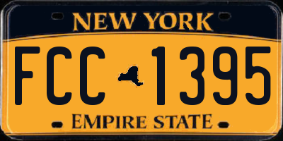 NY license plate FCC1395