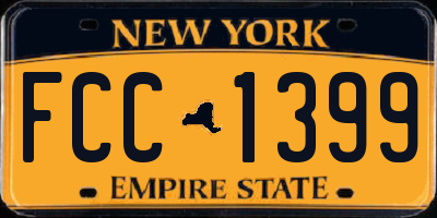 NY license plate FCC1399