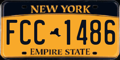 NY license plate FCC1486