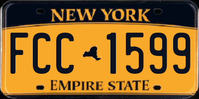 NY license plate FCC1599
