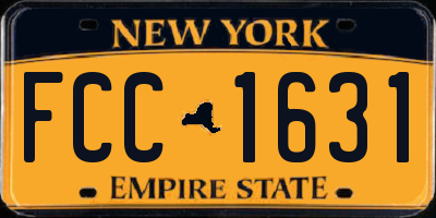NY license plate FCC1631