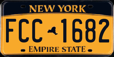 NY license plate FCC1682