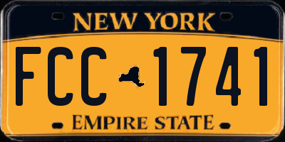 NY license plate FCC1741