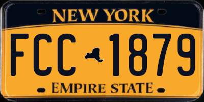 NY license plate FCC1879
