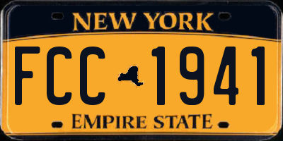 NY license plate FCC1941