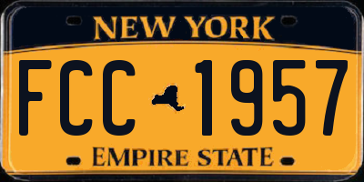 NY license plate FCC1957