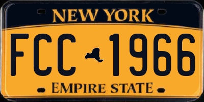 NY license plate FCC1966