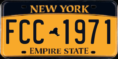 NY license plate FCC1971