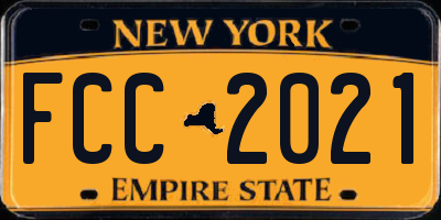 NY license plate FCC2021