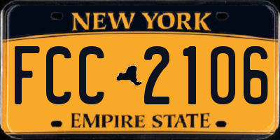 NY license plate FCC2106