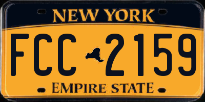 NY license plate FCC2159