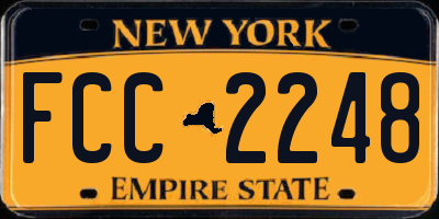 NY license plate FCC2248