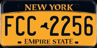 NY license plate FCC2256