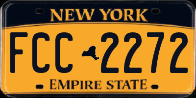 NY license plate FCC2272