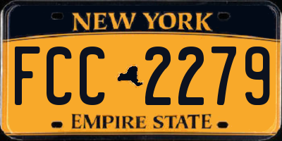NY license plate FCC2279