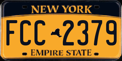 NY license plate FCC2379