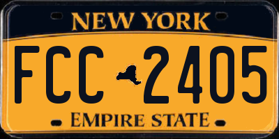 NY license plate FCC2405