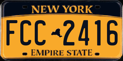 NY license plate FCC2416