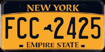 NY license plate FCC2425