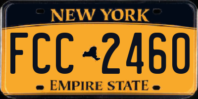 NY license plate FCC2460