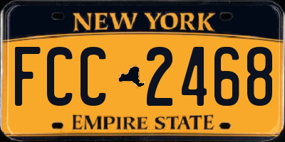 NY license plate FCC2468